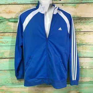 Vintage Adidas athletic performance jacket blue